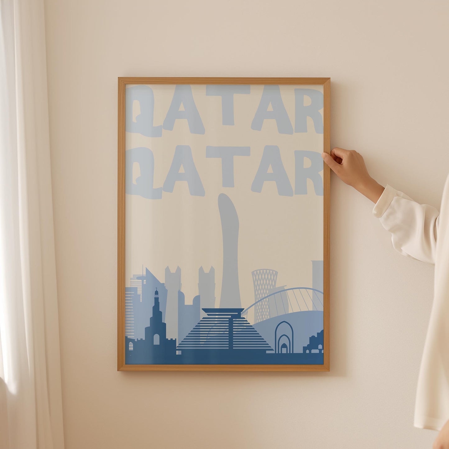 Qatar Skyline Blue