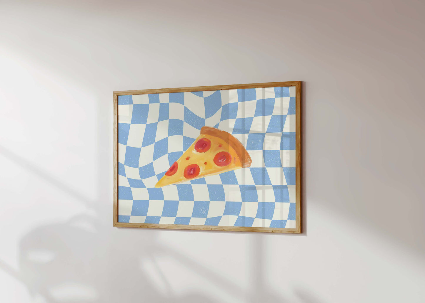 Pizza Checkerboard Blue