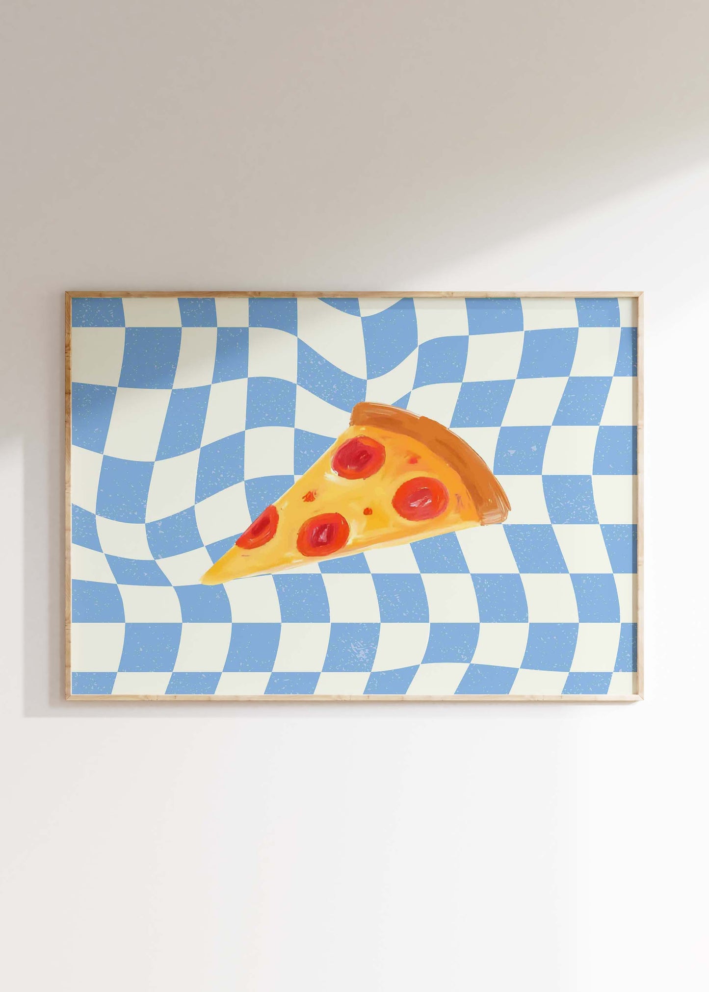 Pizza Checkerboard Blue