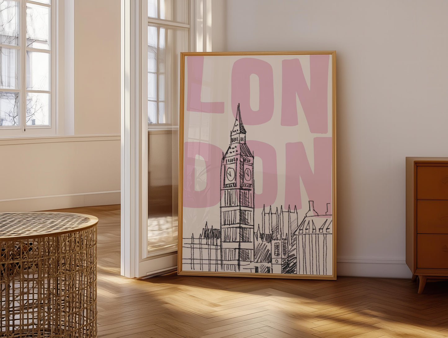 London Skyline Pink