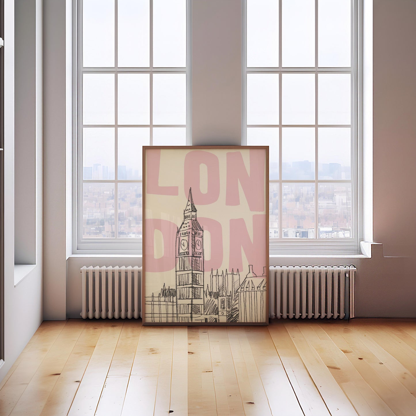 London Skyline Pink