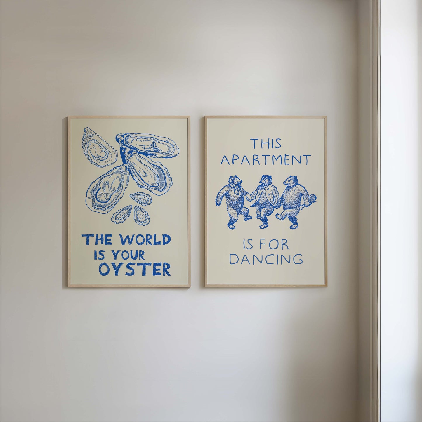 Funny Quotes Blue - Set Of 2