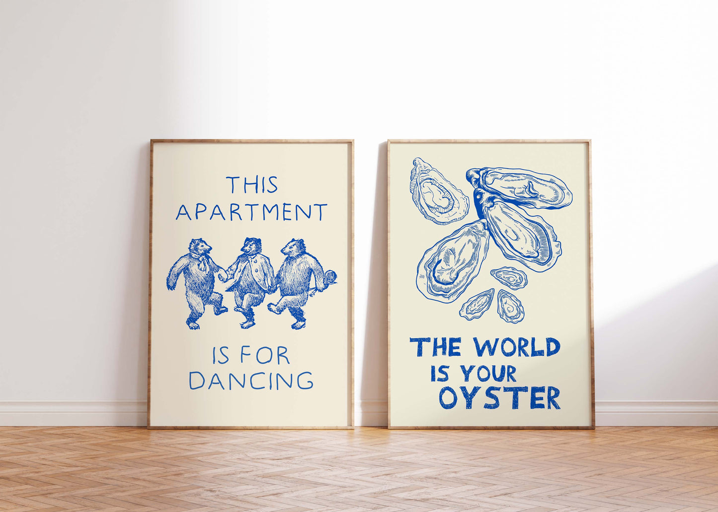Funny Quotes Blue - Set Of 2