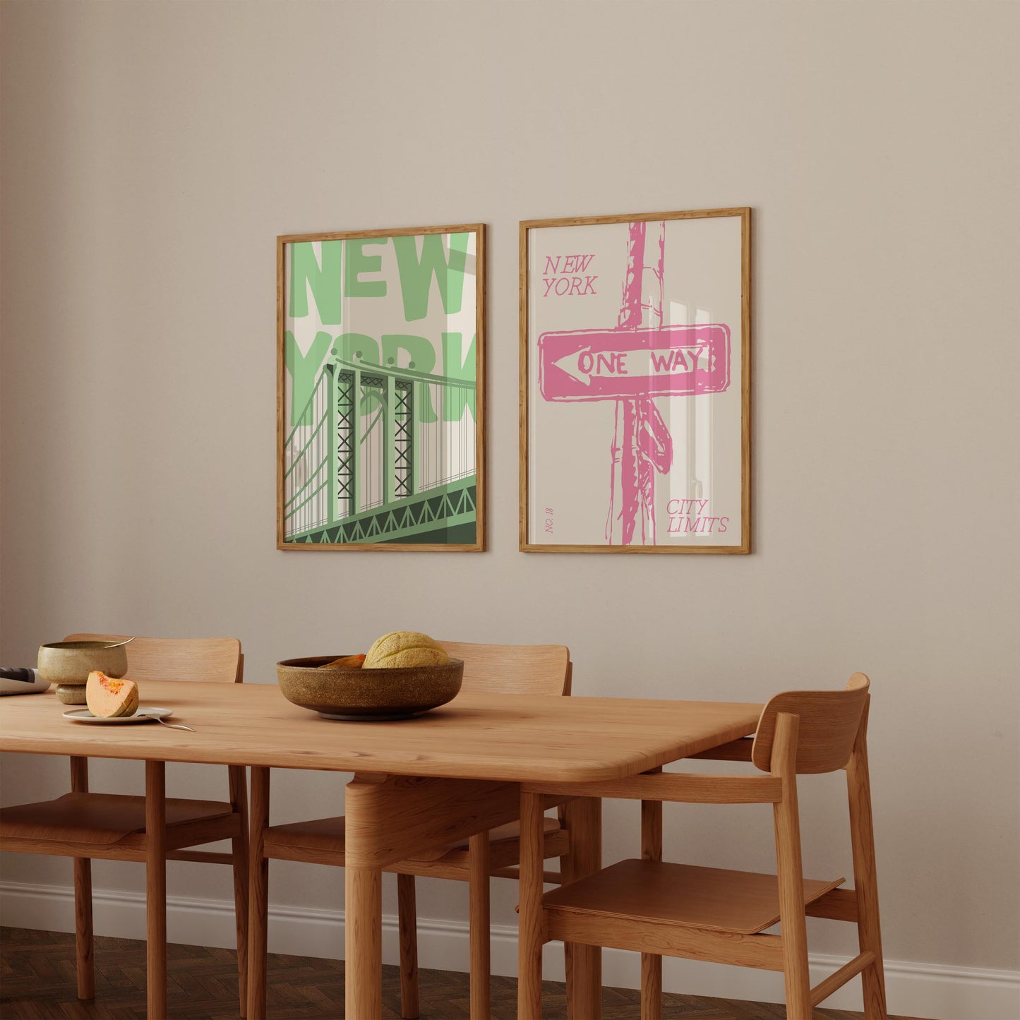 New York Street - Set Of 2