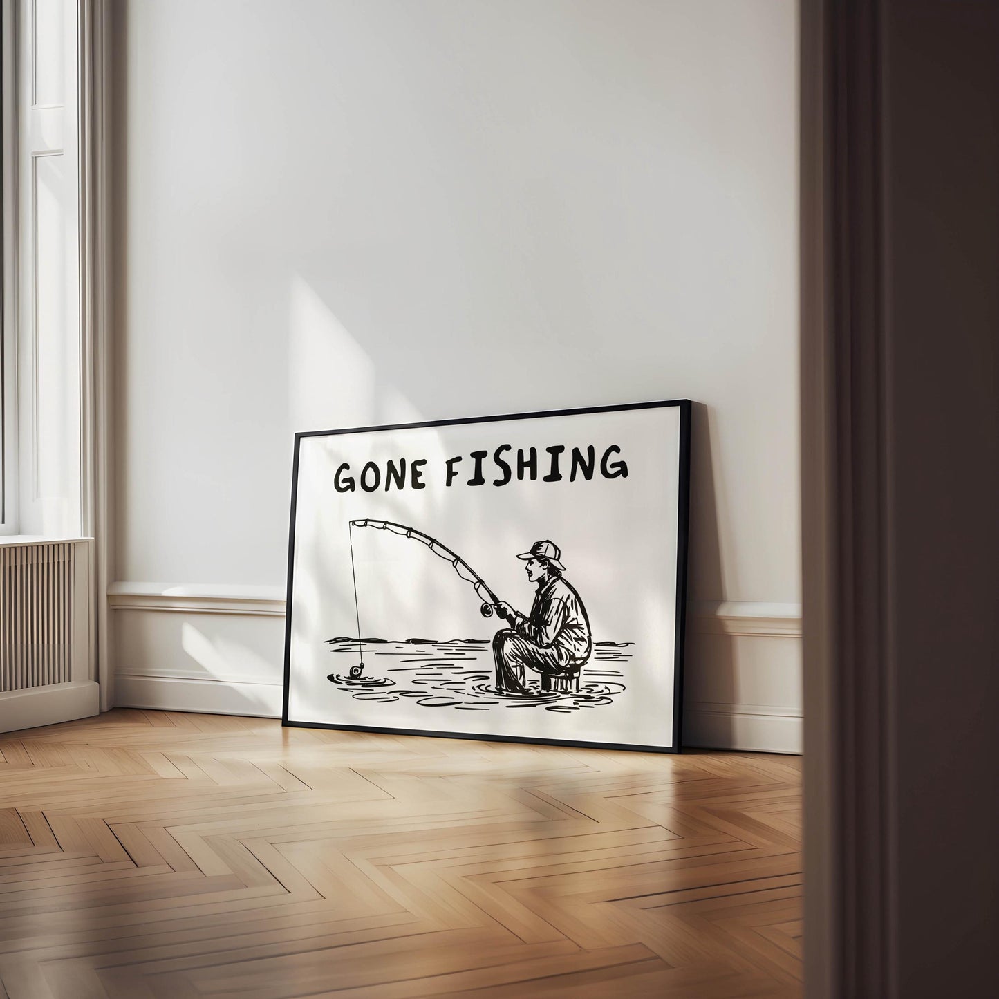 Gone Fishing Black