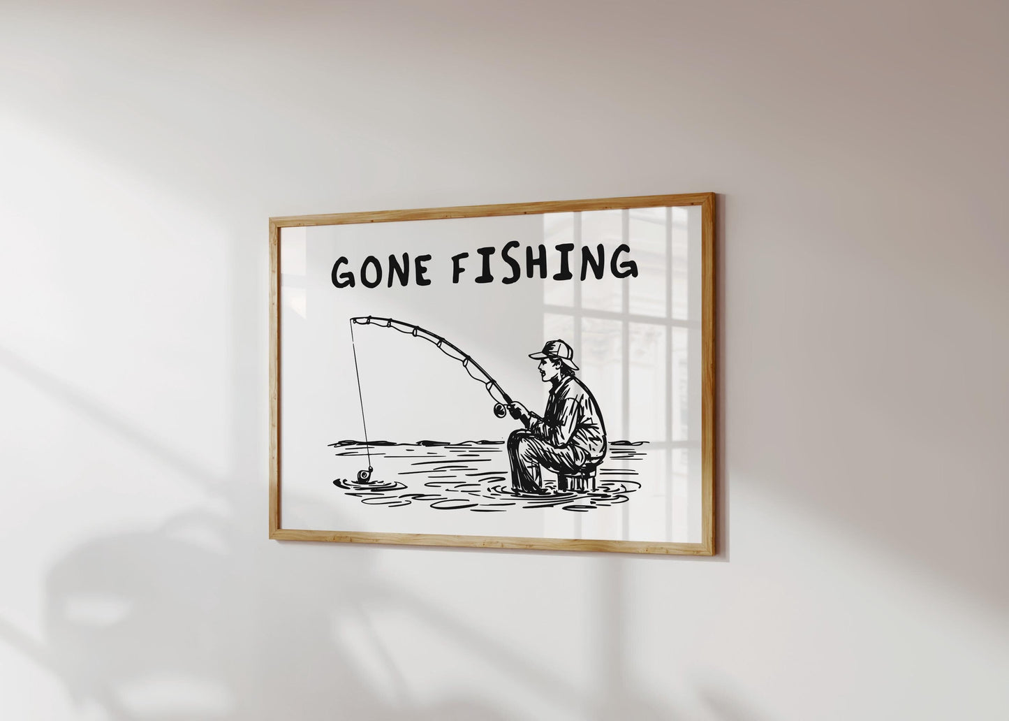 Gone Fishing Black