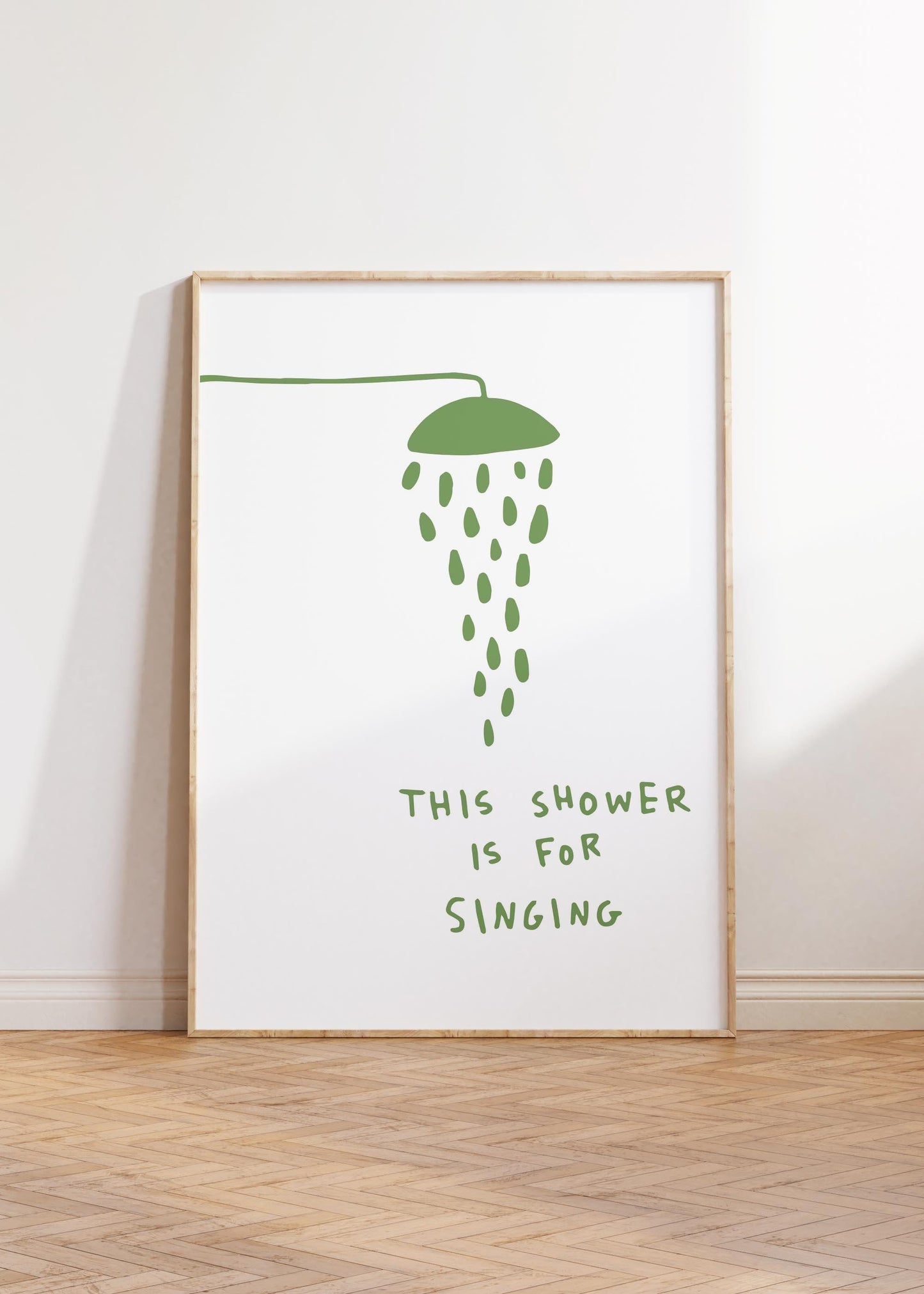 This Shower Is For Singing Green
