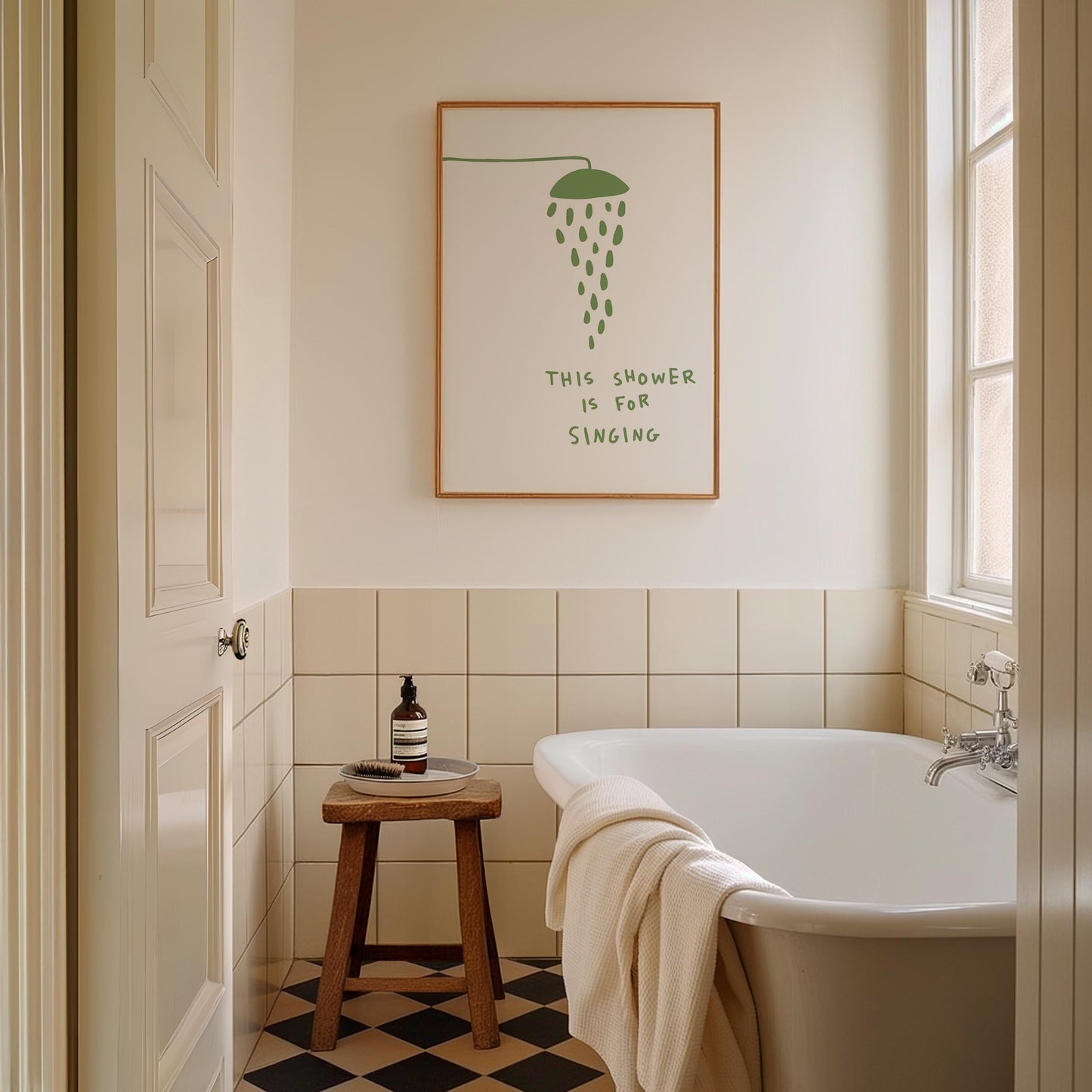 This Shower Is For Singing Green