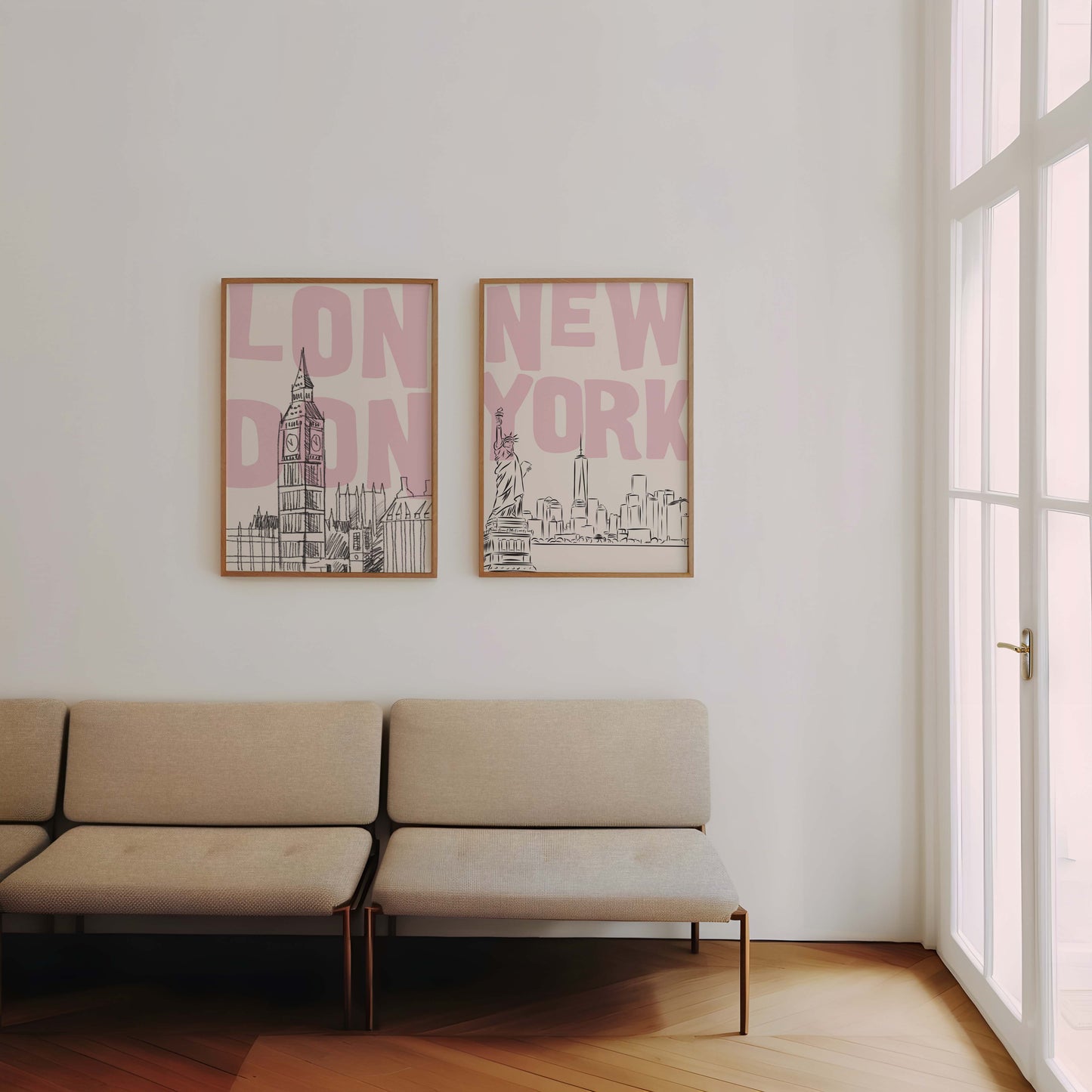 New York & London - Set Of 2