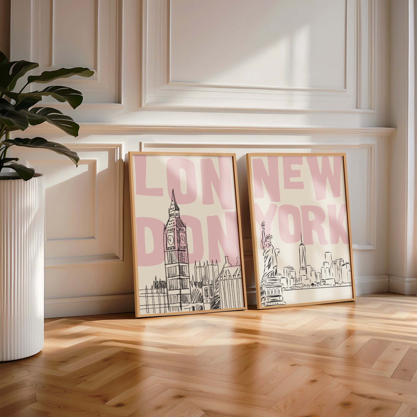New York & London - Set Of 2