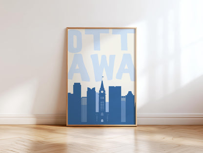 Ottawa Skyline Blue