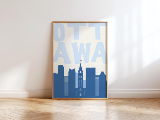 Ottawa Skyline Blue