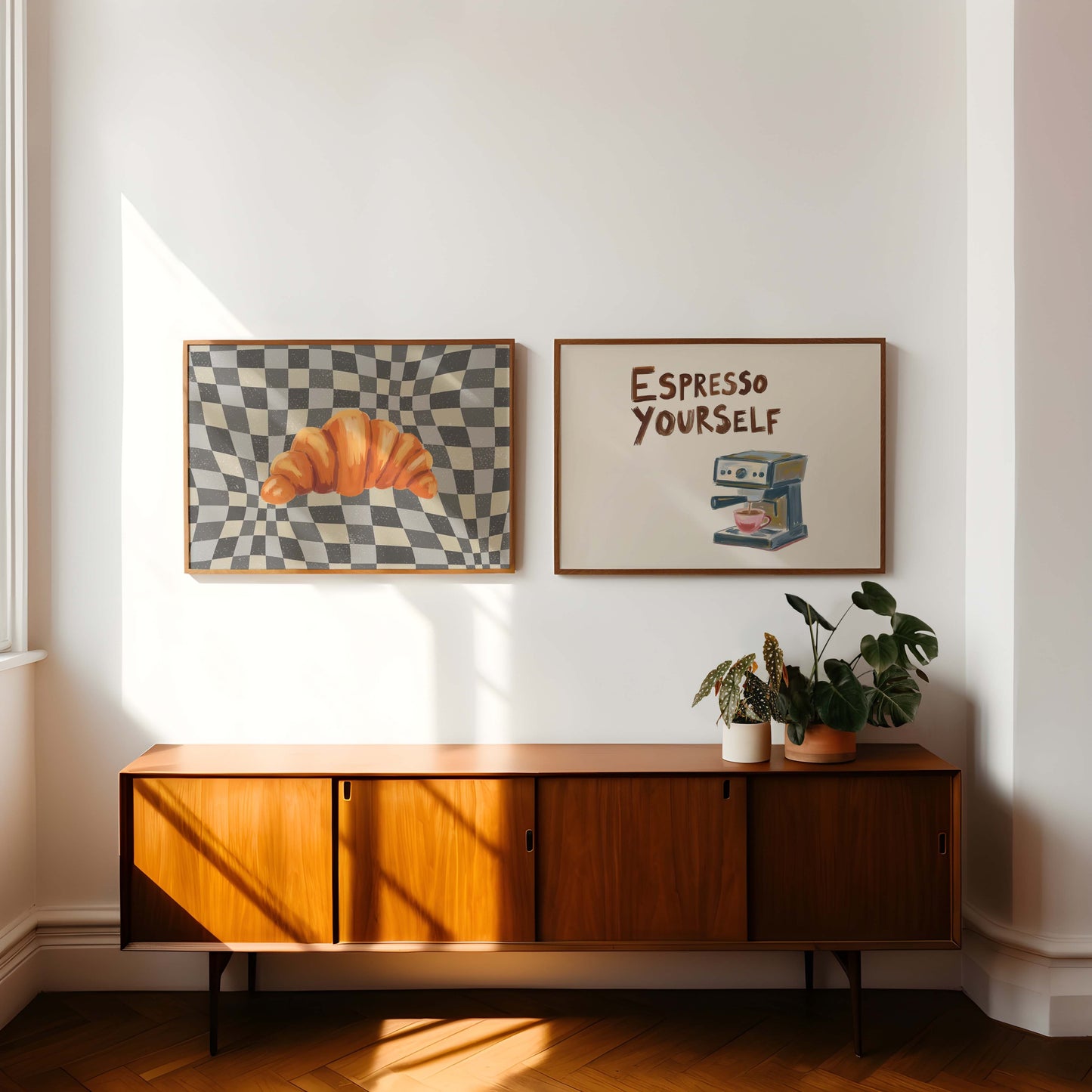 Retro Kitchen Prints - Set Of 2