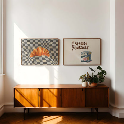Retro Kitchen Prints - Set Of 2