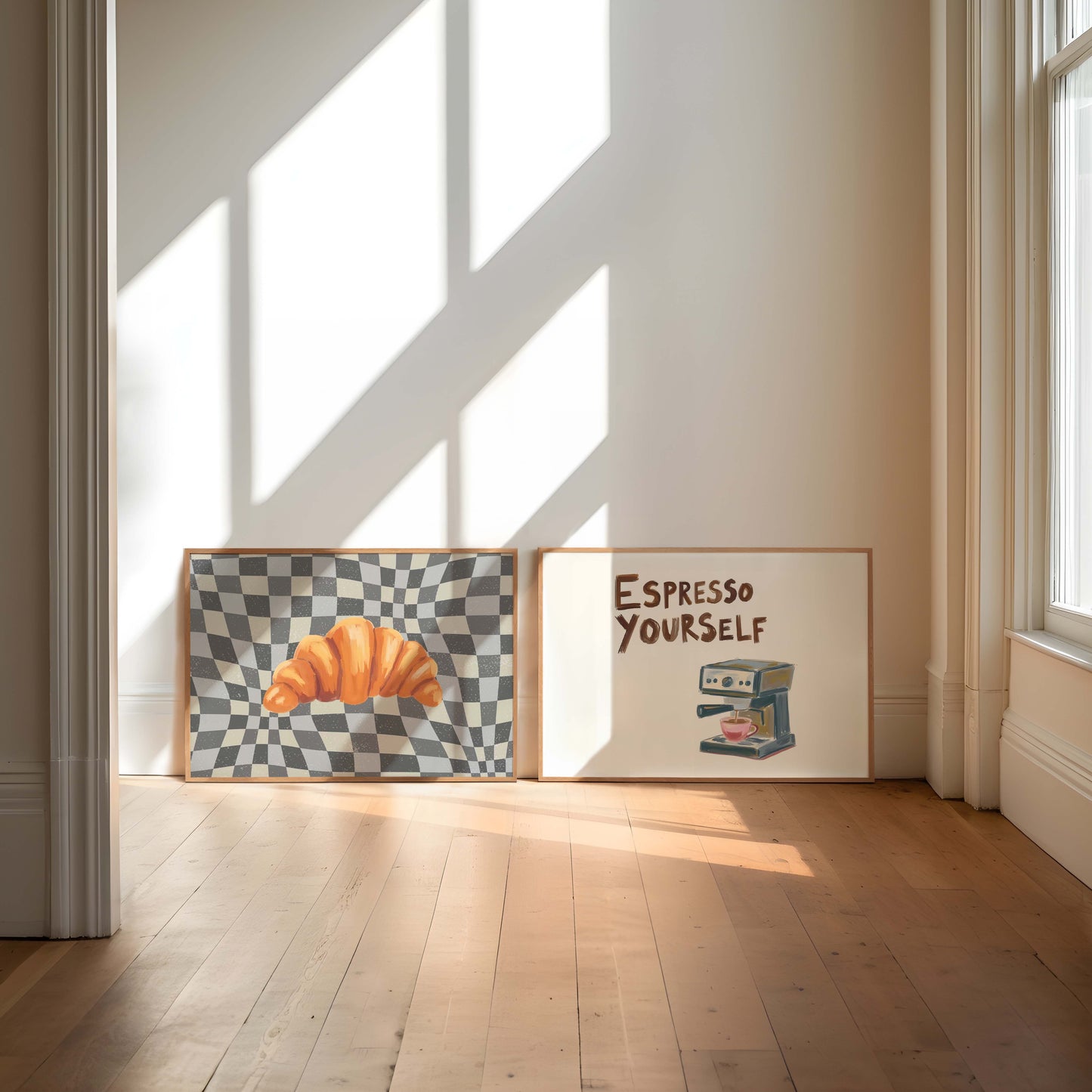 Retro Kitchen Prints - Set Of 2