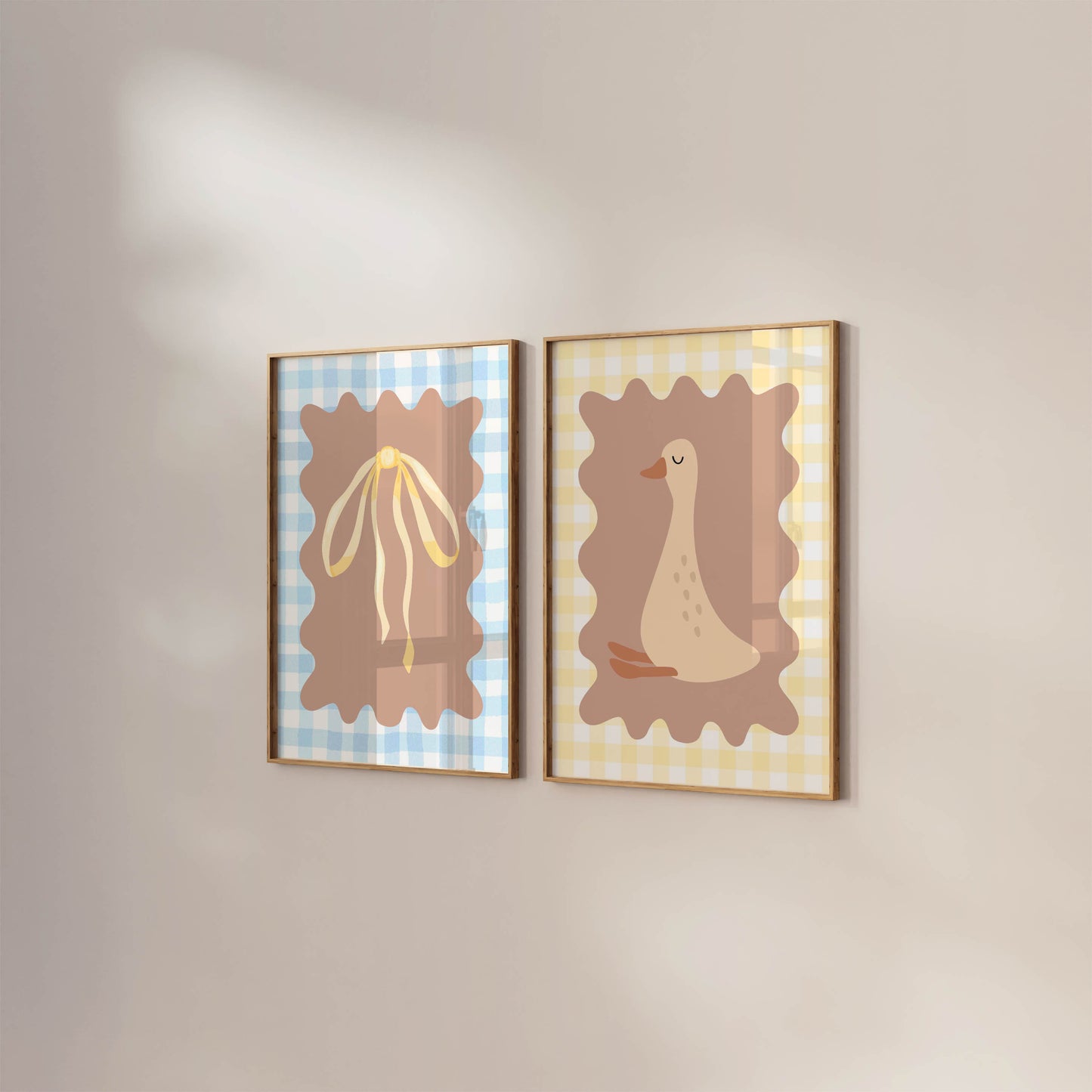 Goose & Bow Prints - Set Of 2