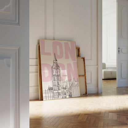 London Skyline Pink