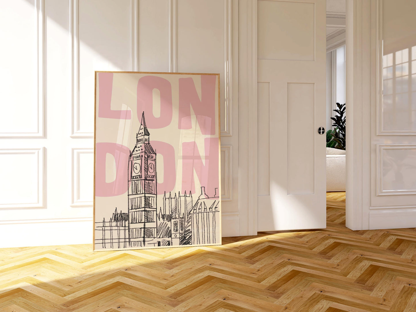 London Skyline Pink