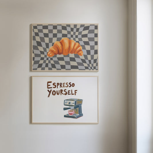 Retro Kitchen Prints - Set Of 2