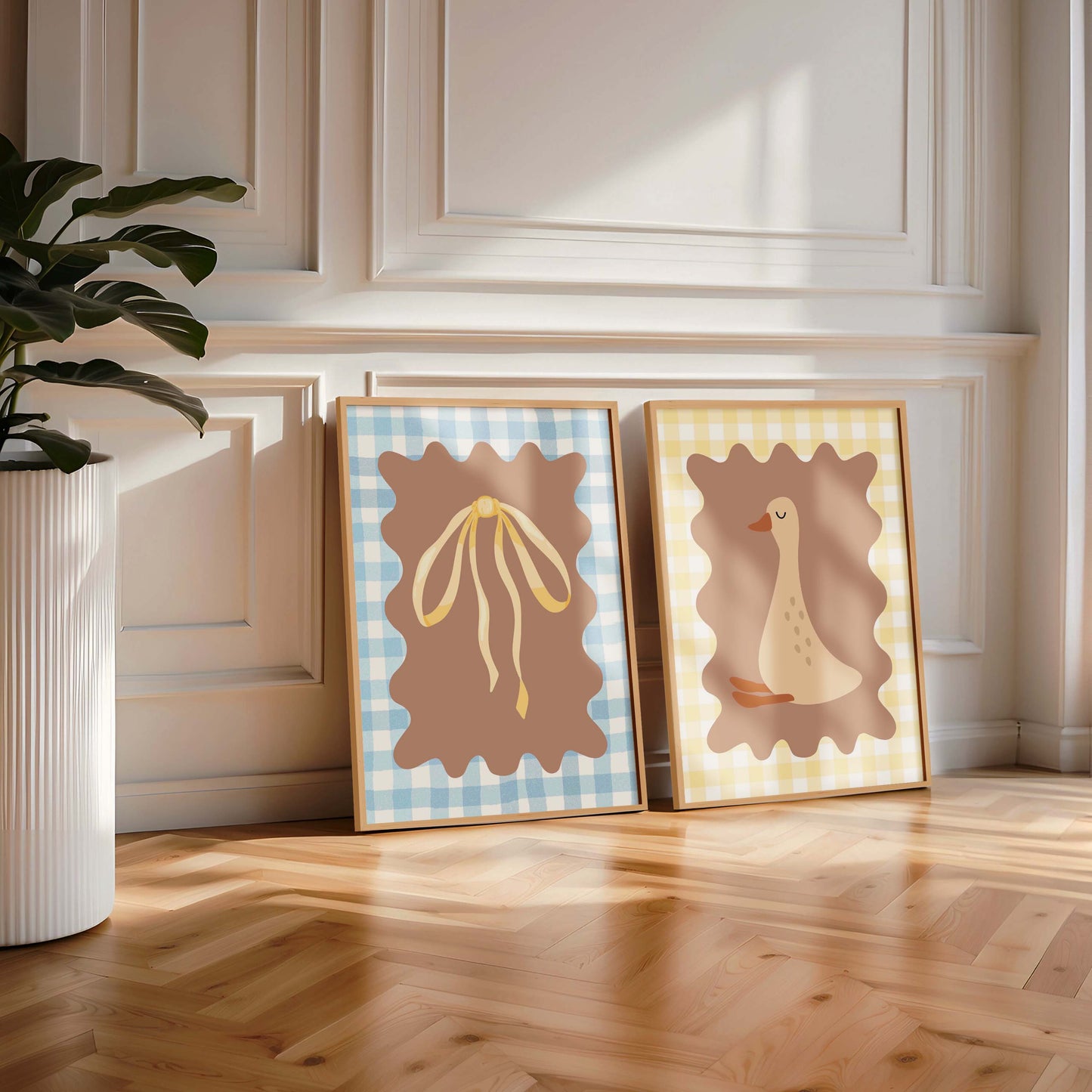 Goose & Bow Prints - Set Of 2