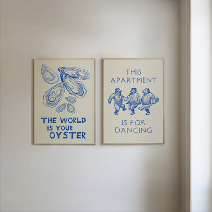 Funny Quotes Blue - Set Of 2