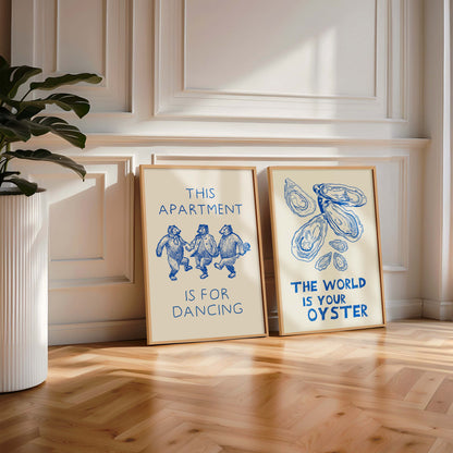 Funny Quotes Blue - Set Of 2