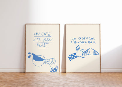 French Cafe - Set of 2