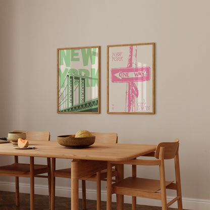New York Street - Set Of 2