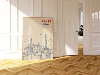 Paris France Skyline