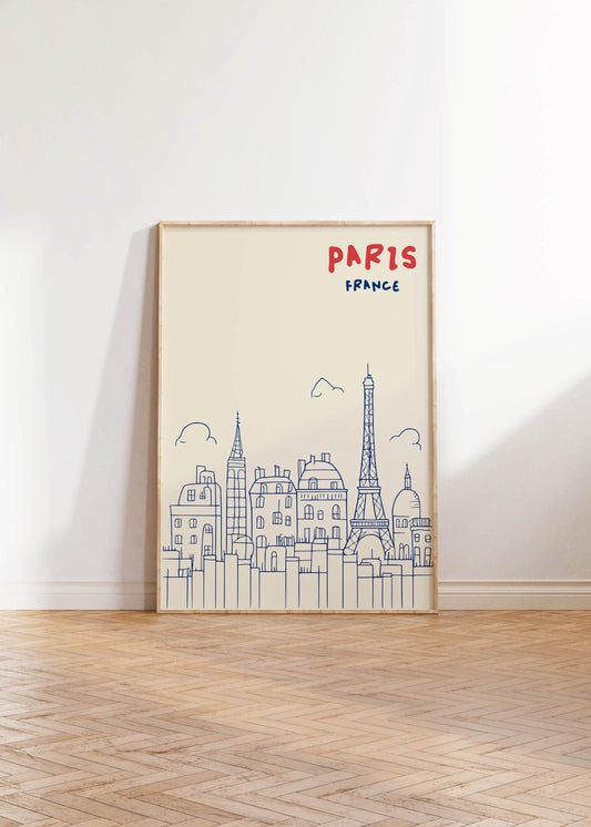Paris France Skyline