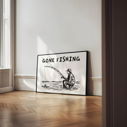 Gone Fishing Black
