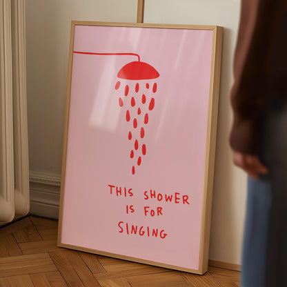 Shower Singing Pink