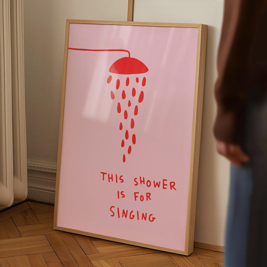 Shower Singing Pink