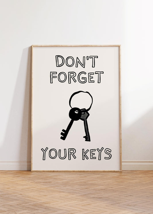 Don't Forget Your Keys Black