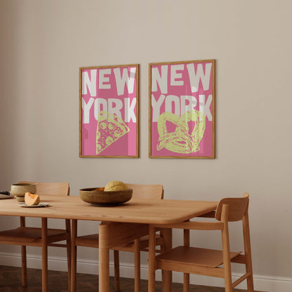 New York Food - Set Of 2