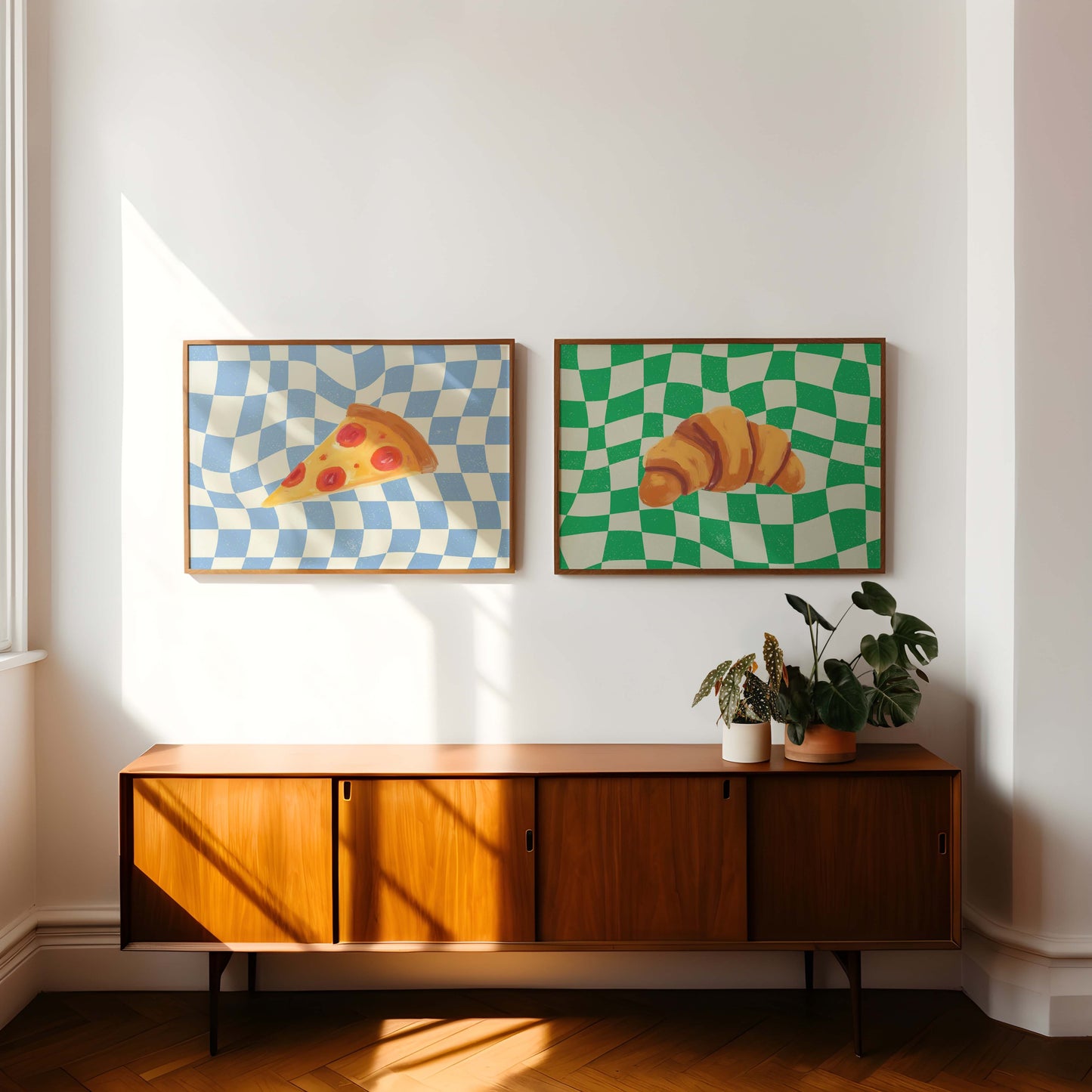 Croissant & Pizza - Set Of 2