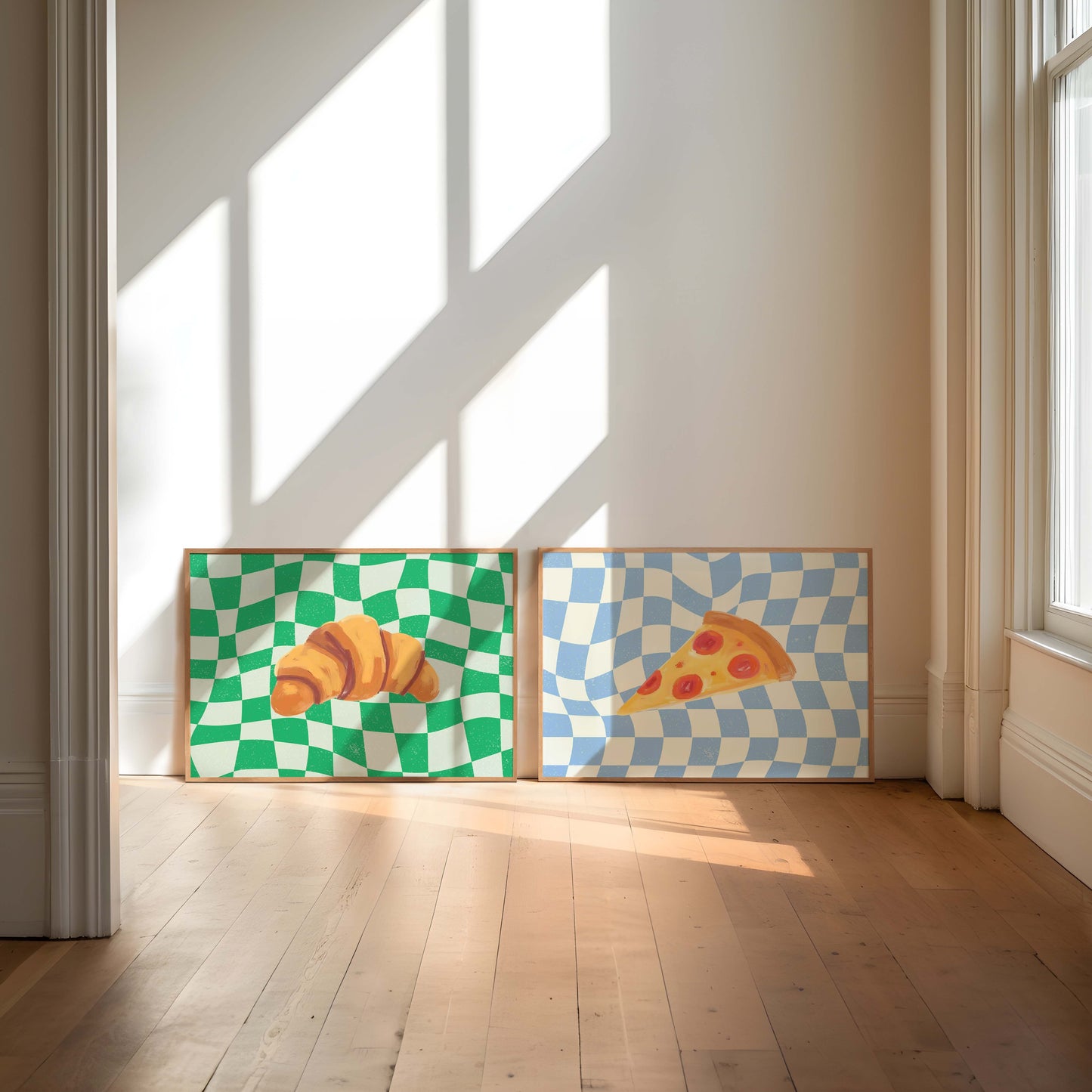 Croissant & Pizza - Set Of 2