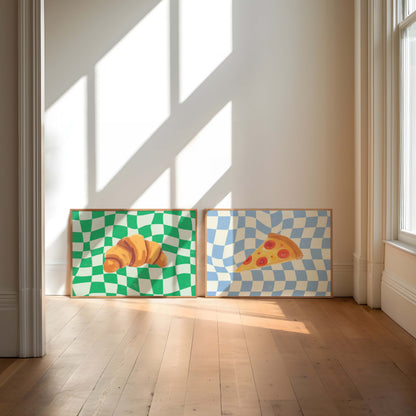 Croissant & Pizza - Set Of 2