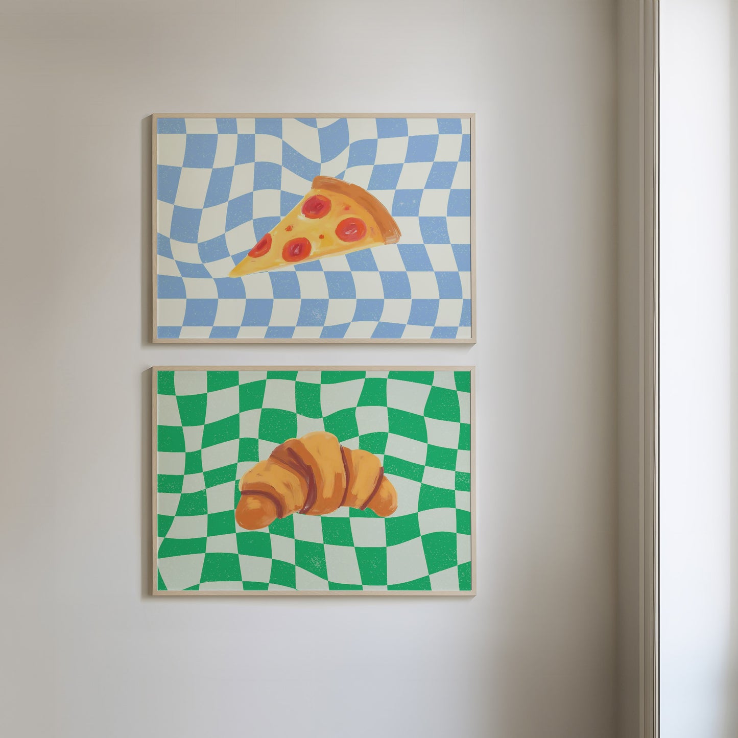 Croissant & Pizza - Set Of 2