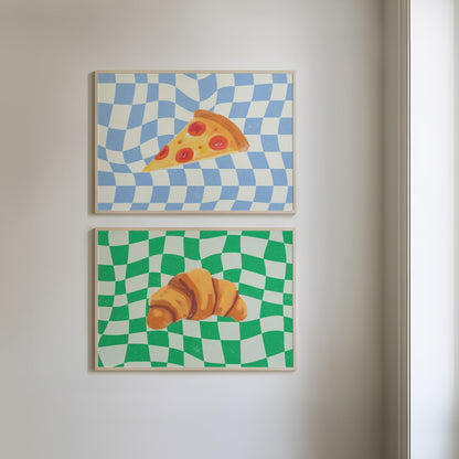 Croissant & Pizza - Set Of 2